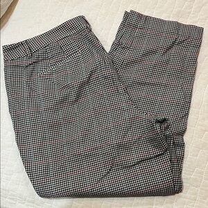 Talbots Multicolor Checkered Ankle Pants